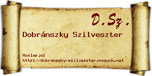 Dobránszky Szilveszter névjegykártya